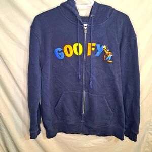 ⚡️2 For $15⚡️Disney World Goofy Men's Blue Hoodie size Med